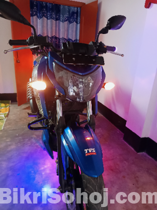 TVS APACHE 4V DD 160cc Blue Color (2018)